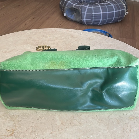 Vintage Juicy Couture XL purse tote green terry “Juice Loves” - Picture 3 of 16